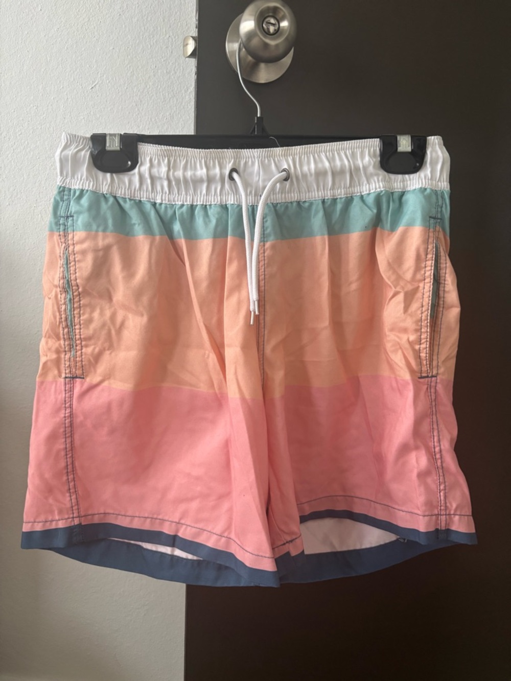 Trunks Surf & Swim Co. Pastel Colorblock Swim Shorts - M